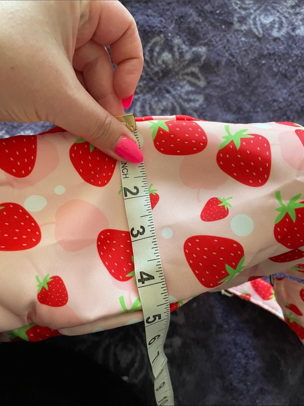 Kids Strawberry Print Pink Backpack - NWOT